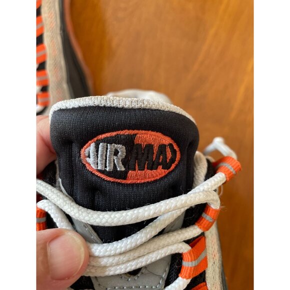 Nike Air Max Men's Sneakers Sz 6.5 Gray & Orange Vintage Vibes 2010 - Picture 8 of 16